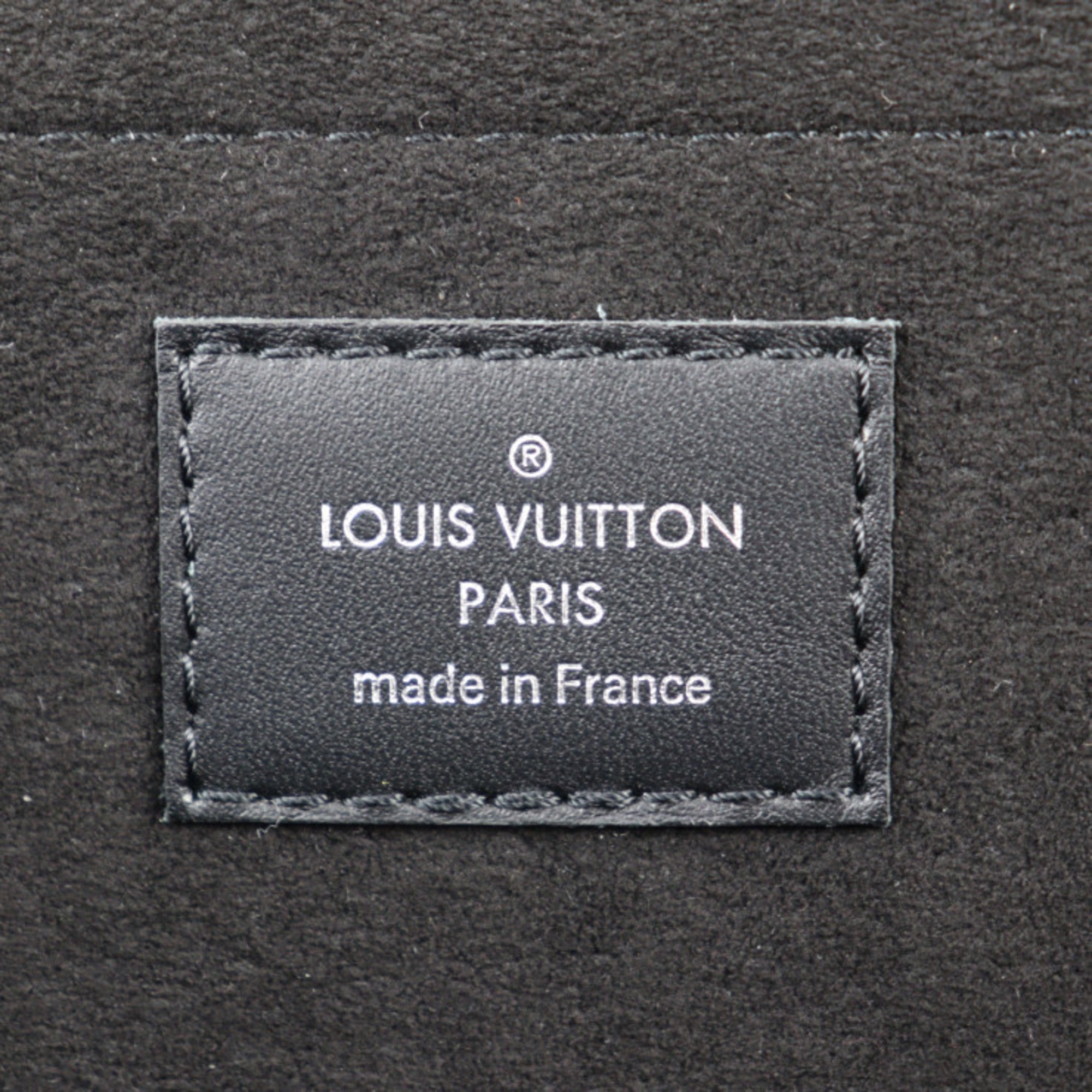 Louis Vuitton Black Yellow Epi Leather Clutch Bag Handbag Pochette Pouch