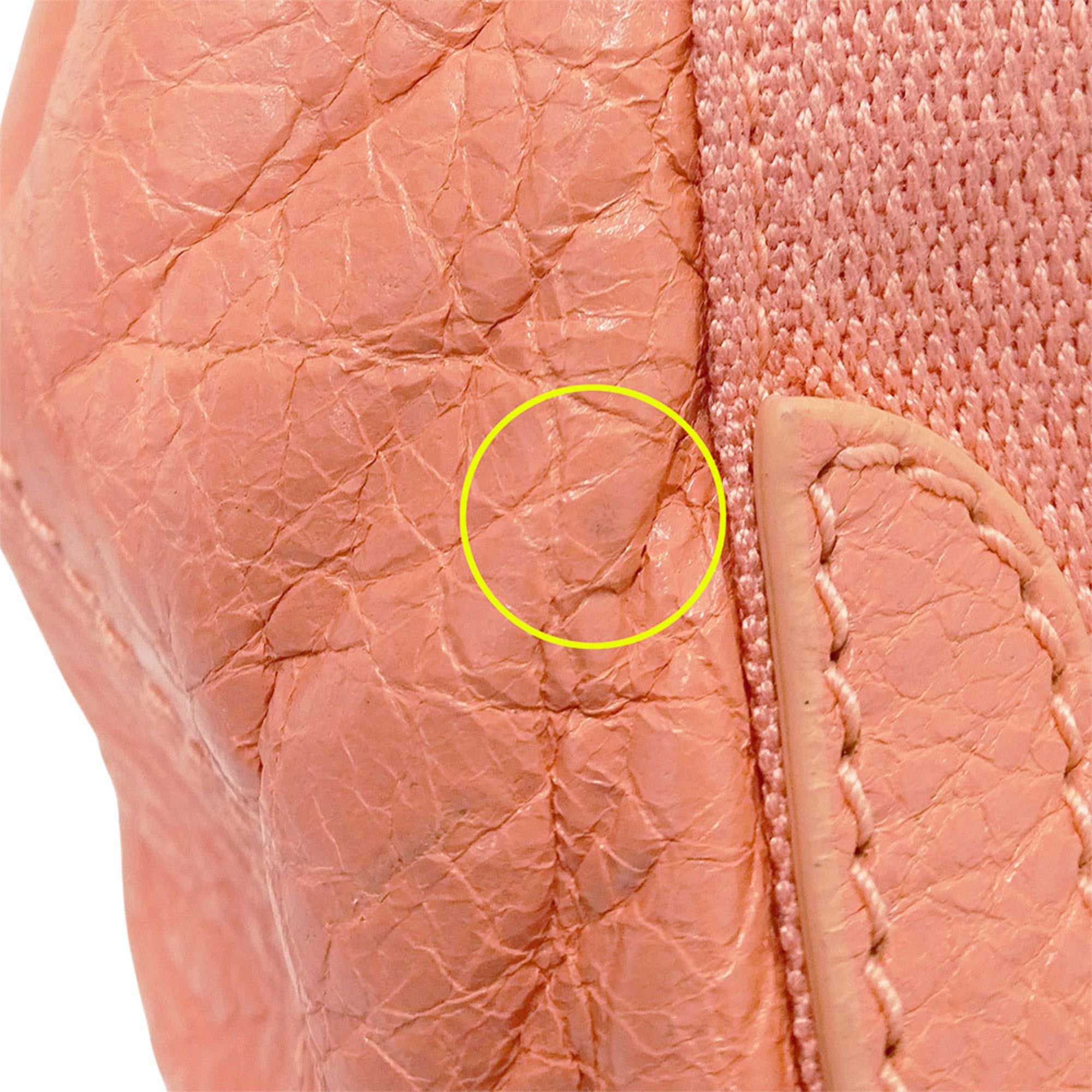 Balenciaga Salmon Pink Leather Handbag Shoulder