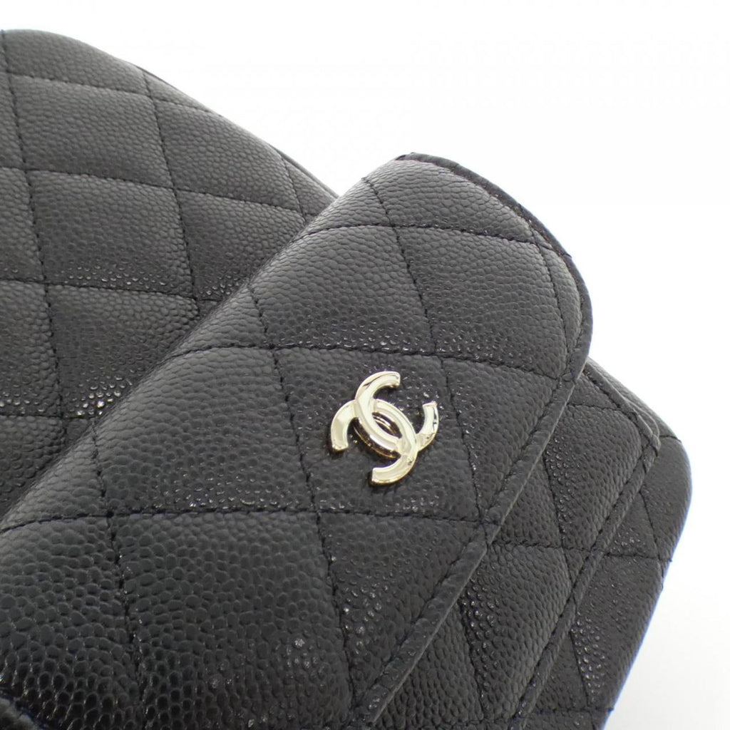 Chanel Black Grained Calfskin Backpack