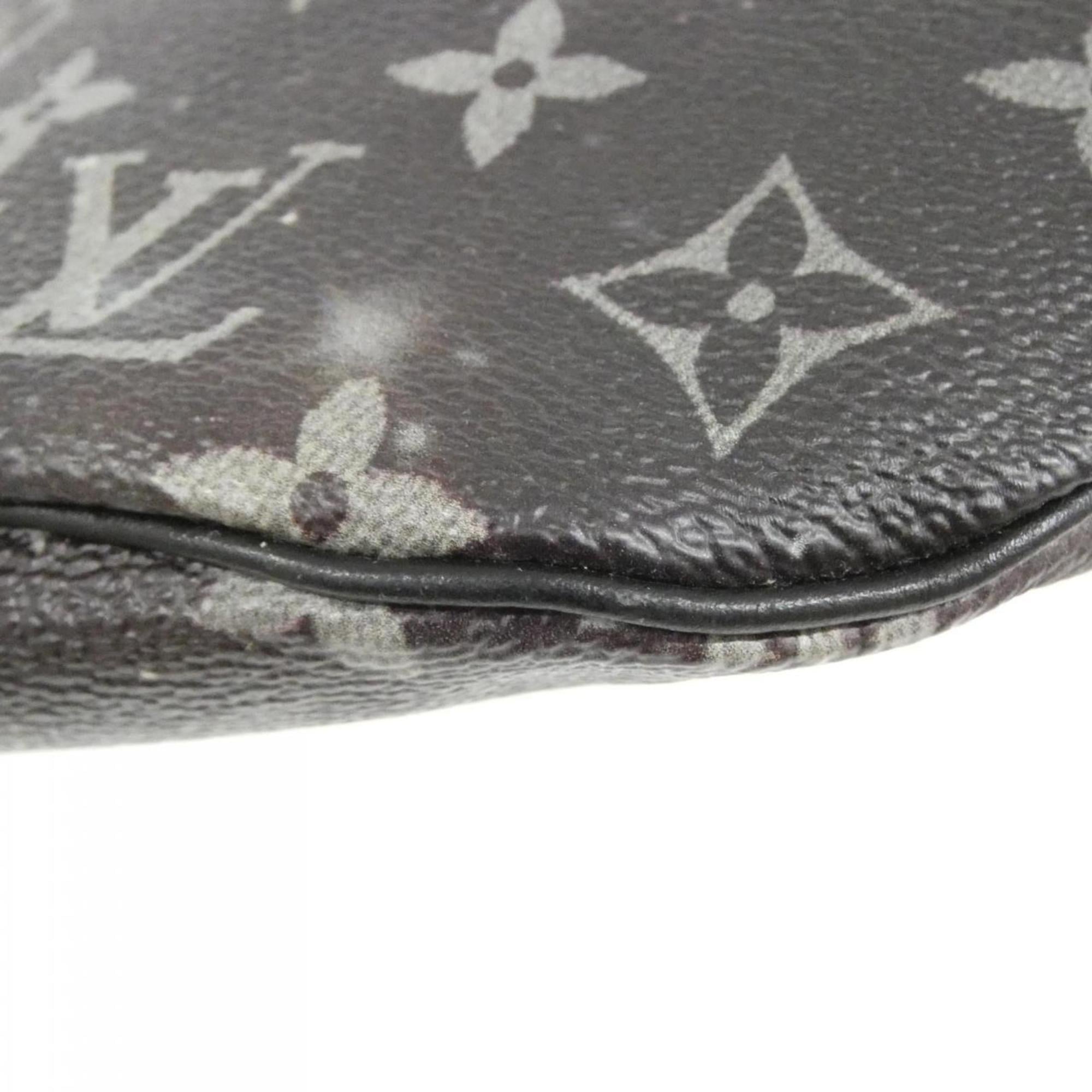 Louis Vuitton Black Coated Canvas Shoulder Bag