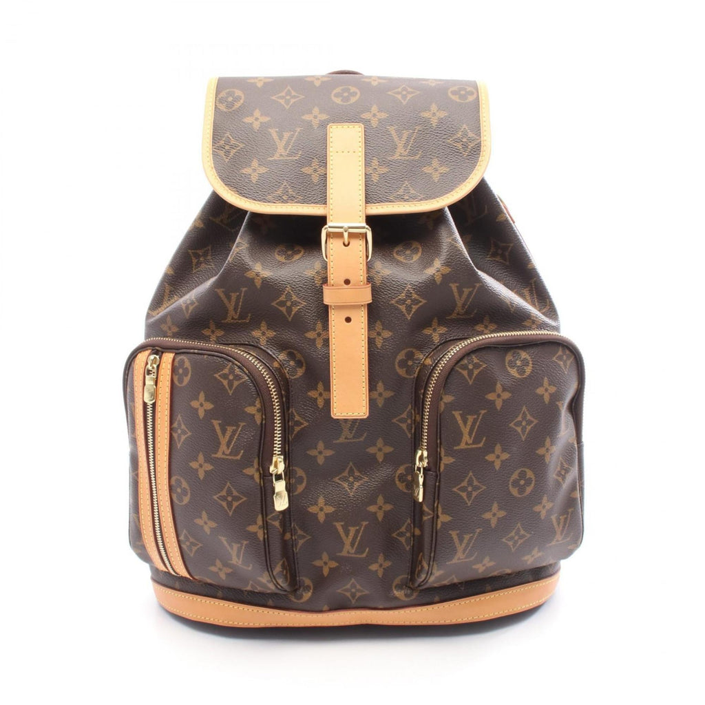 Louis Vuitton Brown Pvc Coated Canvas Monogram Leather Backpack