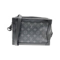 Louis Vuitton Black Coated Canvas Shoulder Bag