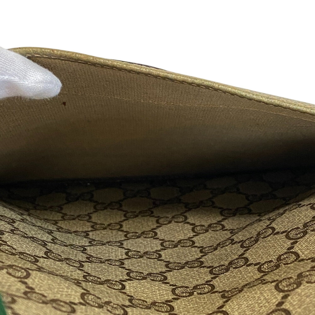 Gucci Sherry Line Beige Pvc Tote Bag (Pre-Owned)