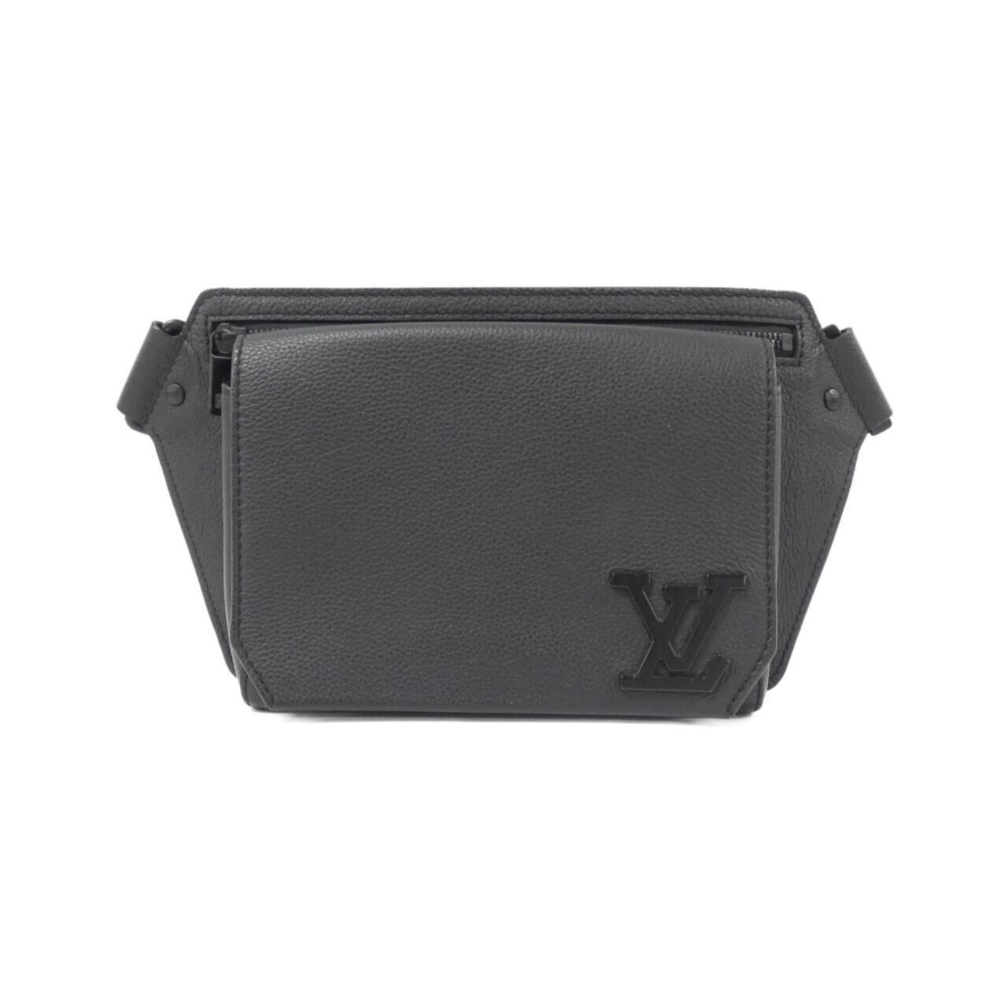 Louis Vuitton Black Leather Shoulder Bag