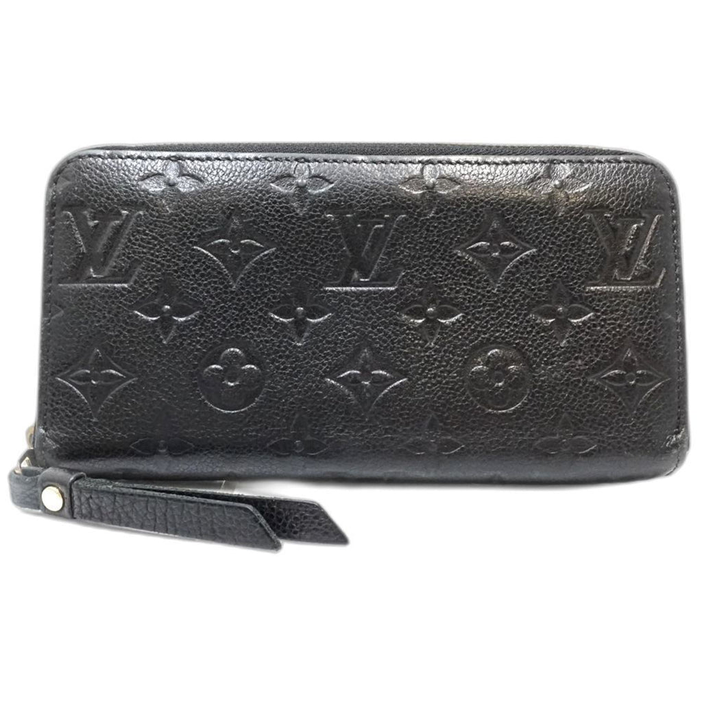 Louis Vuitton Black Leather Long Wallet