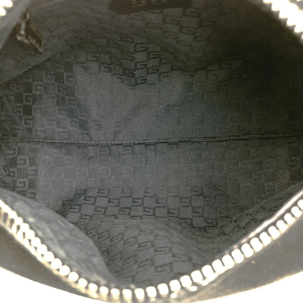 Gucci Black Suede Handbag Shoulder Bag (Pre-Owned)