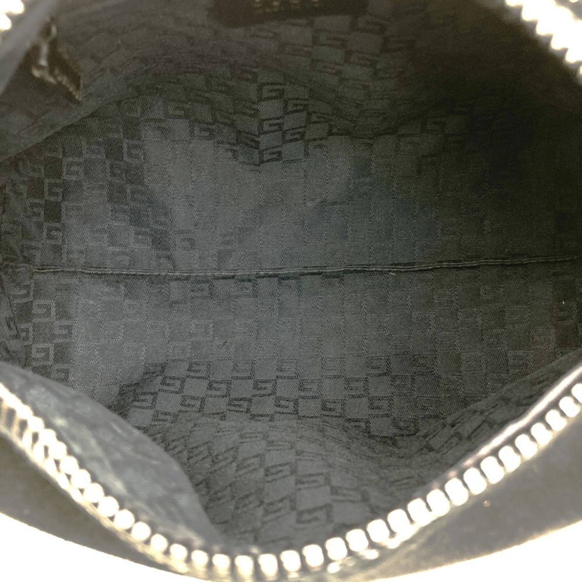Gucci Black Suede Handbag Shoulder Bag (Pre-Owned)