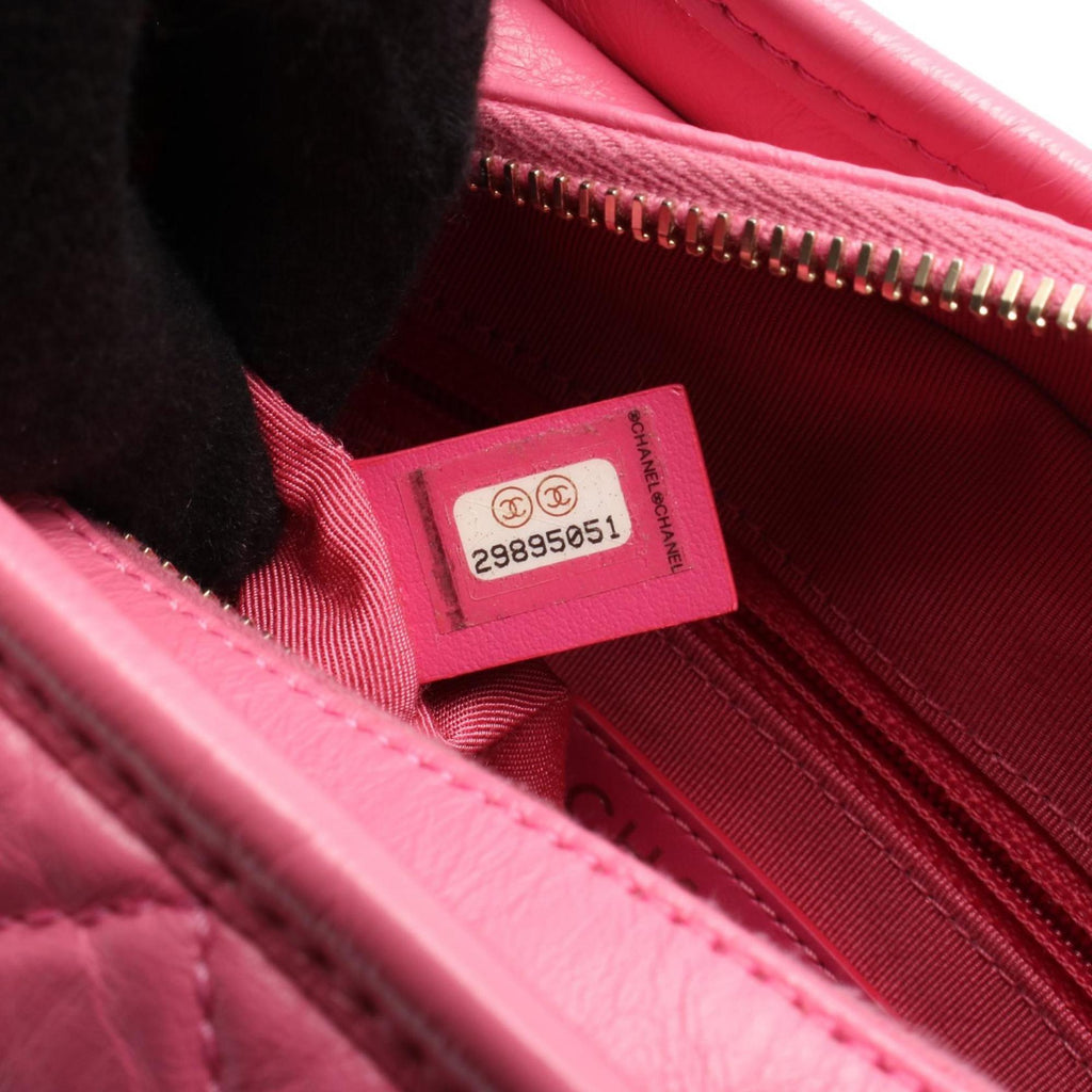 Chanel Pink Leather Shoulder Bag