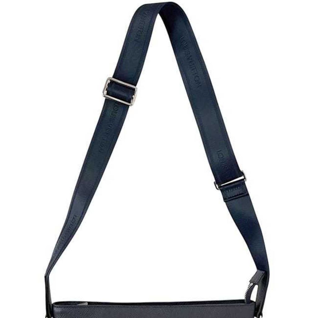 Louis Vuitton Taiga Boreal Navy Taiga Leather Shoulder Bag