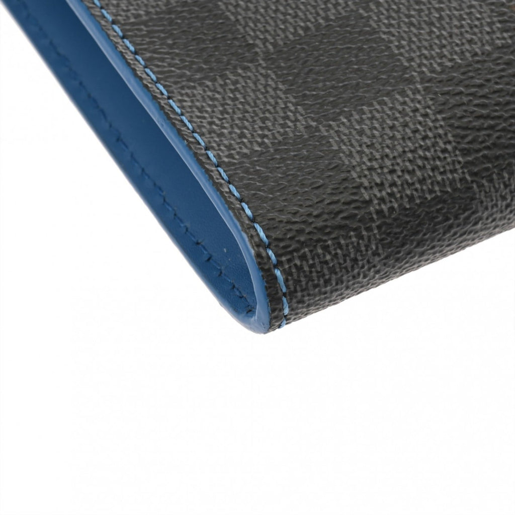 Louis Vuitton Black Gray Damier Canvas Clutch Bag Pochette