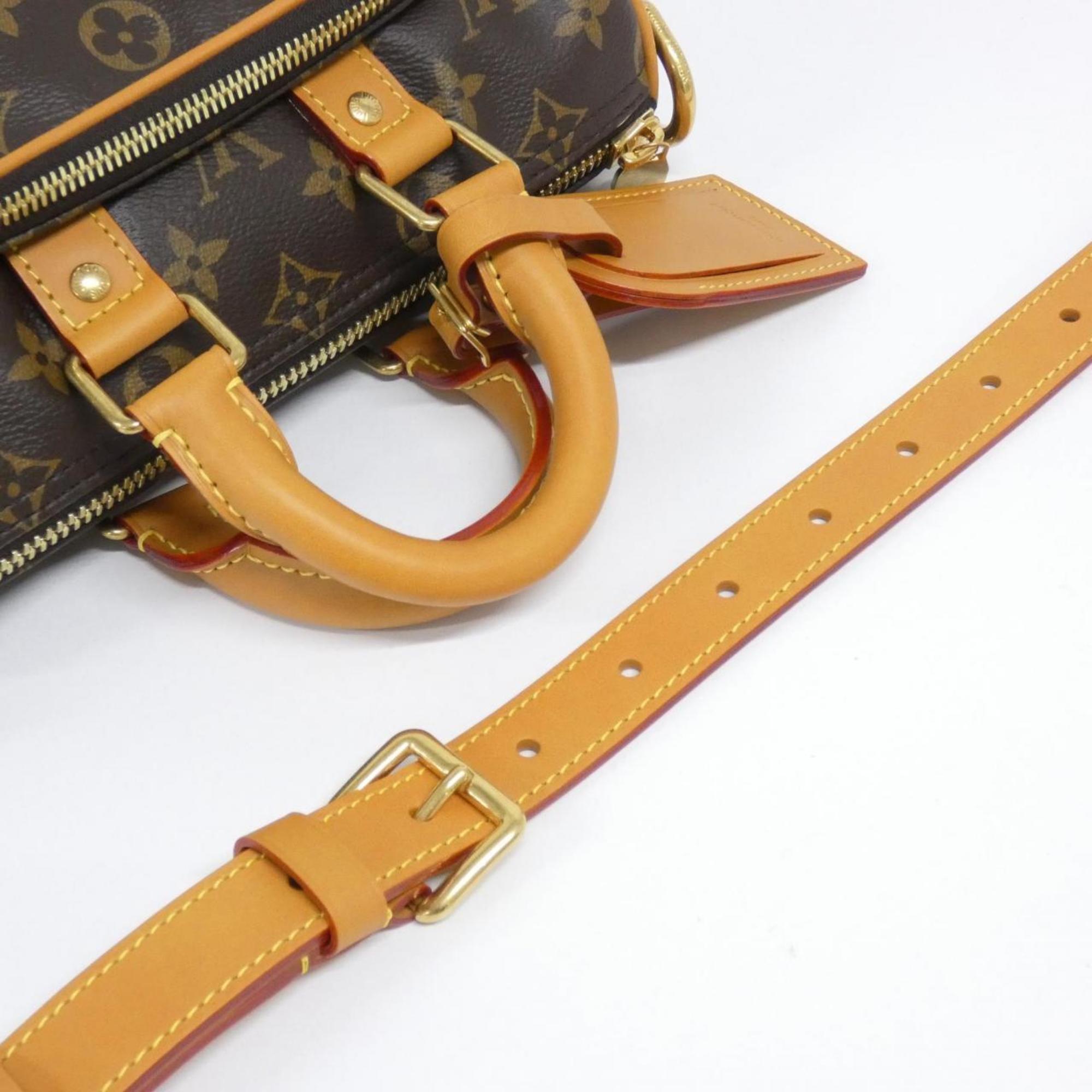 Louis Vuitton Marron Coated Canvas Boston Bag