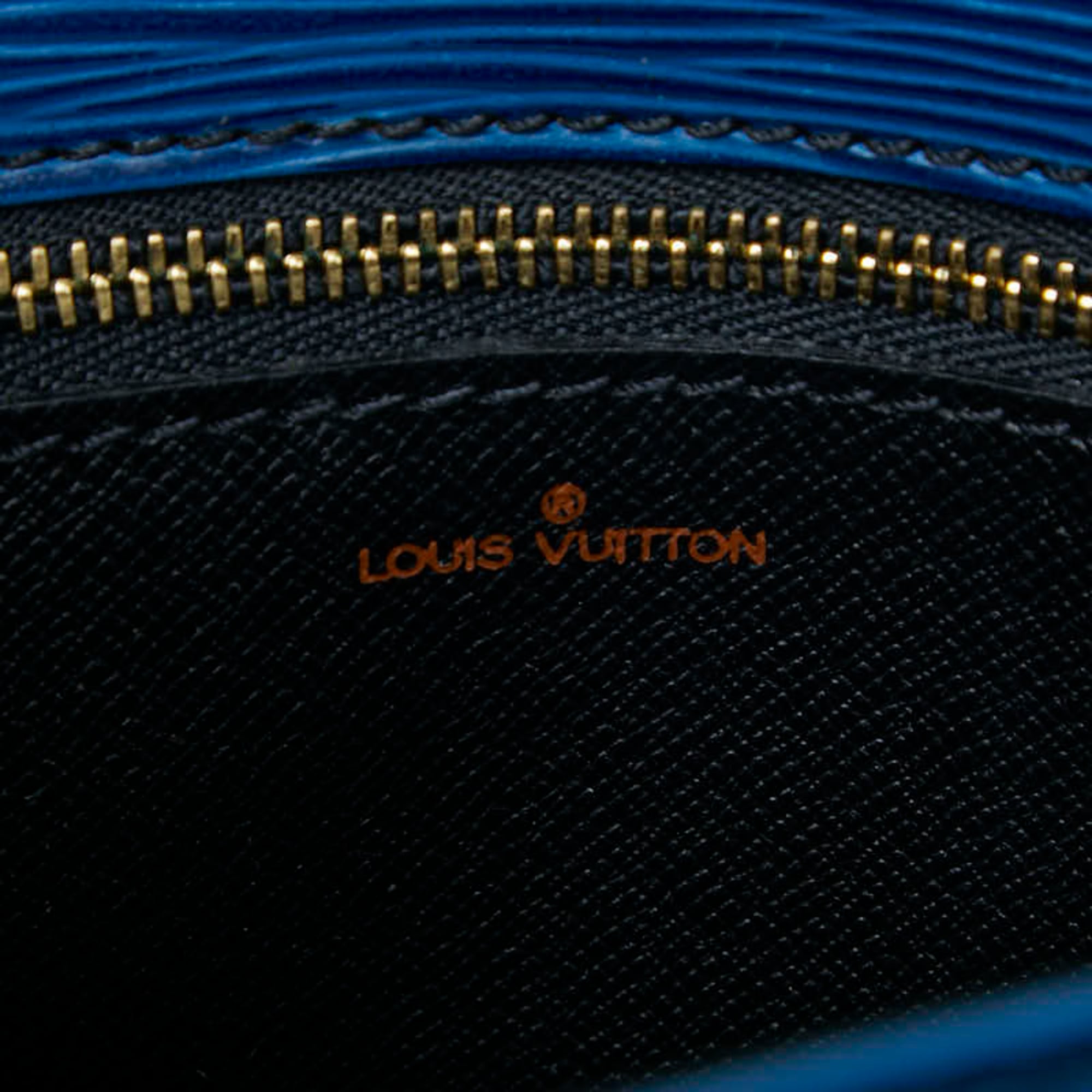 Louis Vuitton Toledo Blue Leather Shoulder Bag