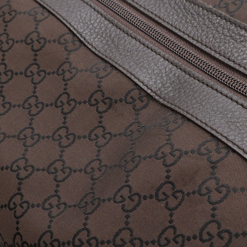 Gucci Brown Nylon Boston Bag Shoulder Bag (Pre-Owned)