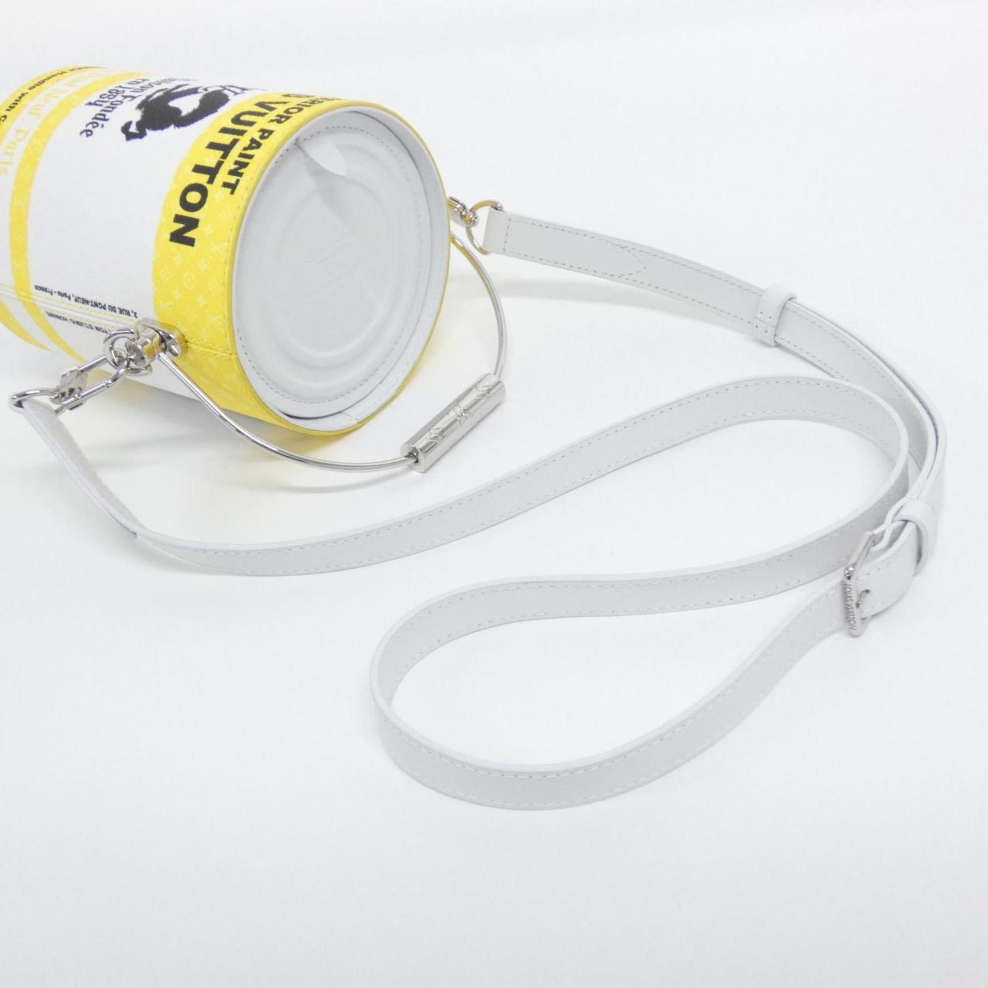 Louis Vuitton Yellow Coated Canvas Handbag