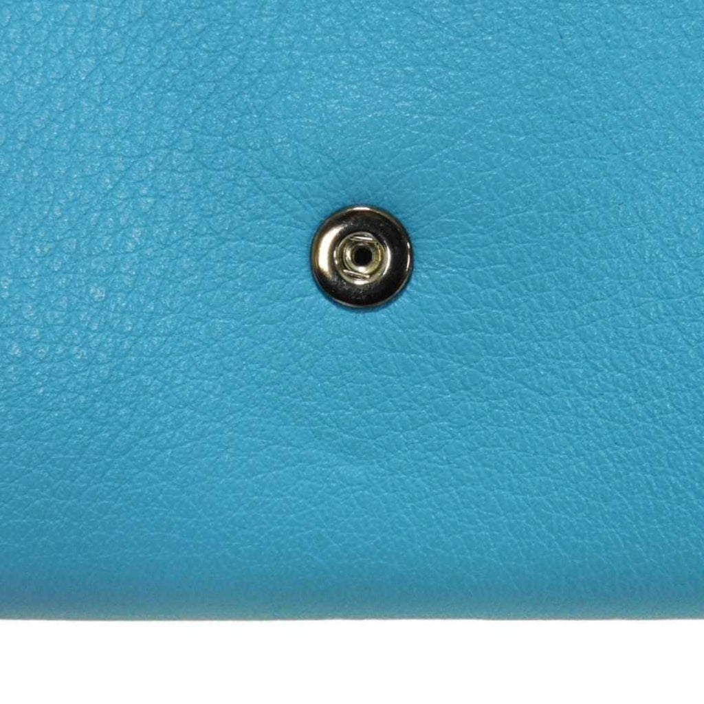 Balenciaga Blue Leather Long Wallet (Bi-Fold)