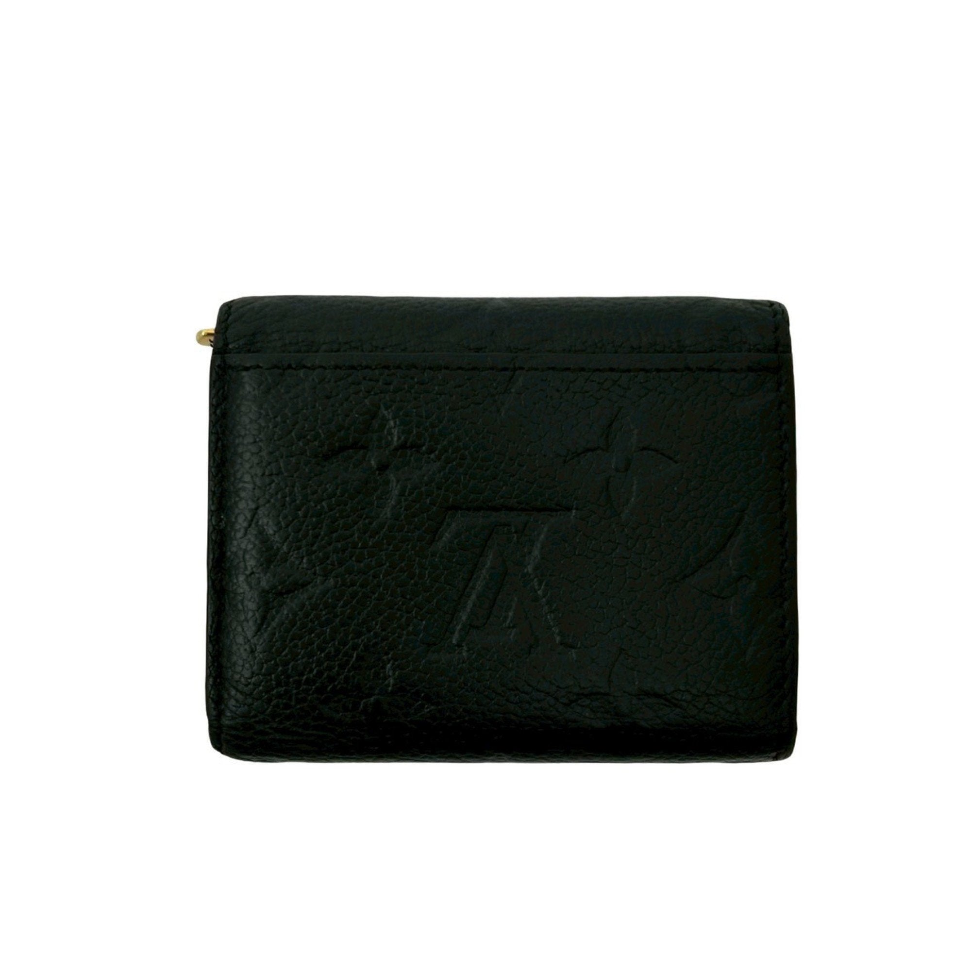 Louis Vuitton Black Leather Wallet (Tri-Fold)