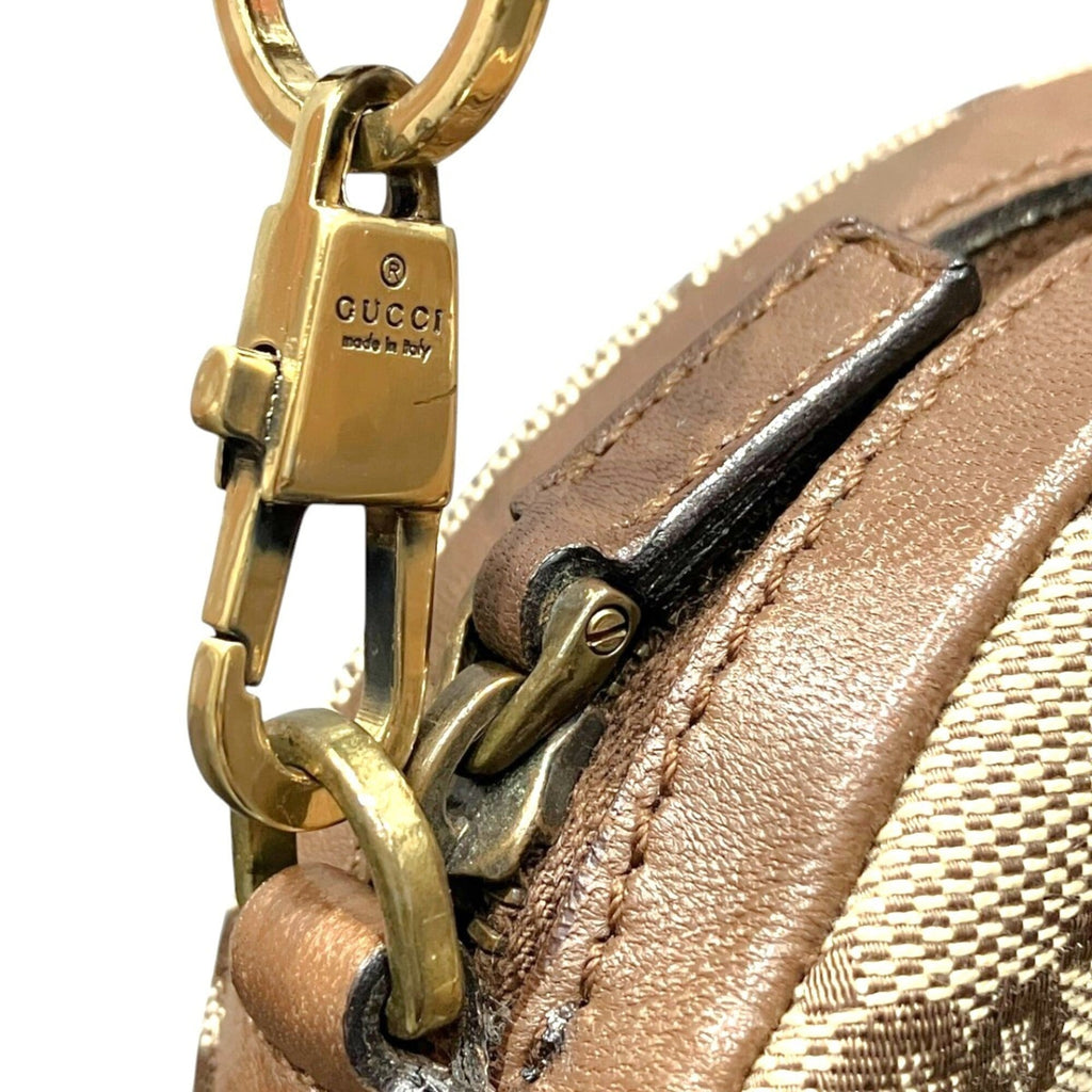 Gucci Gg Canvas Beige Brown Gg Canvas Shoulder Bag (Pre-Owned)