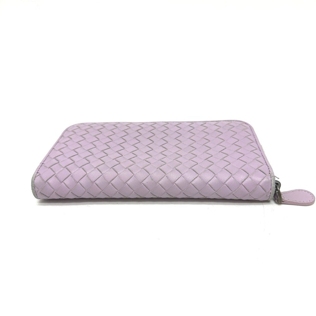Bottega Veneta Purple Leather Long Wallet (Bi-Fold)