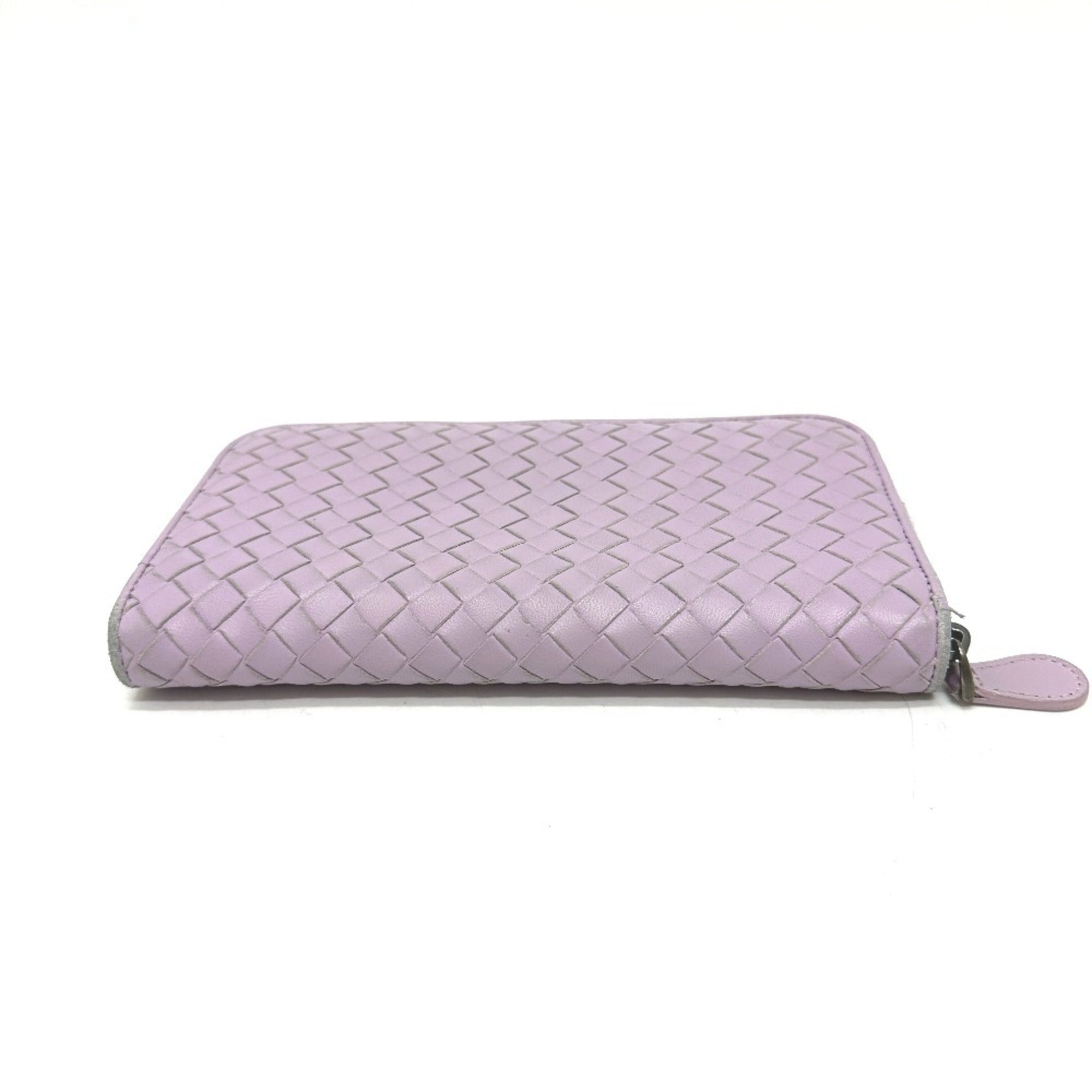 Bottega Veneta Purple Leather Long Wallet (Bi-Fold)