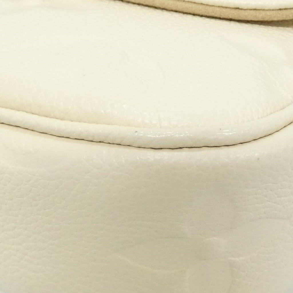 Louis Vuitton Cream Leather Shoulder Bag