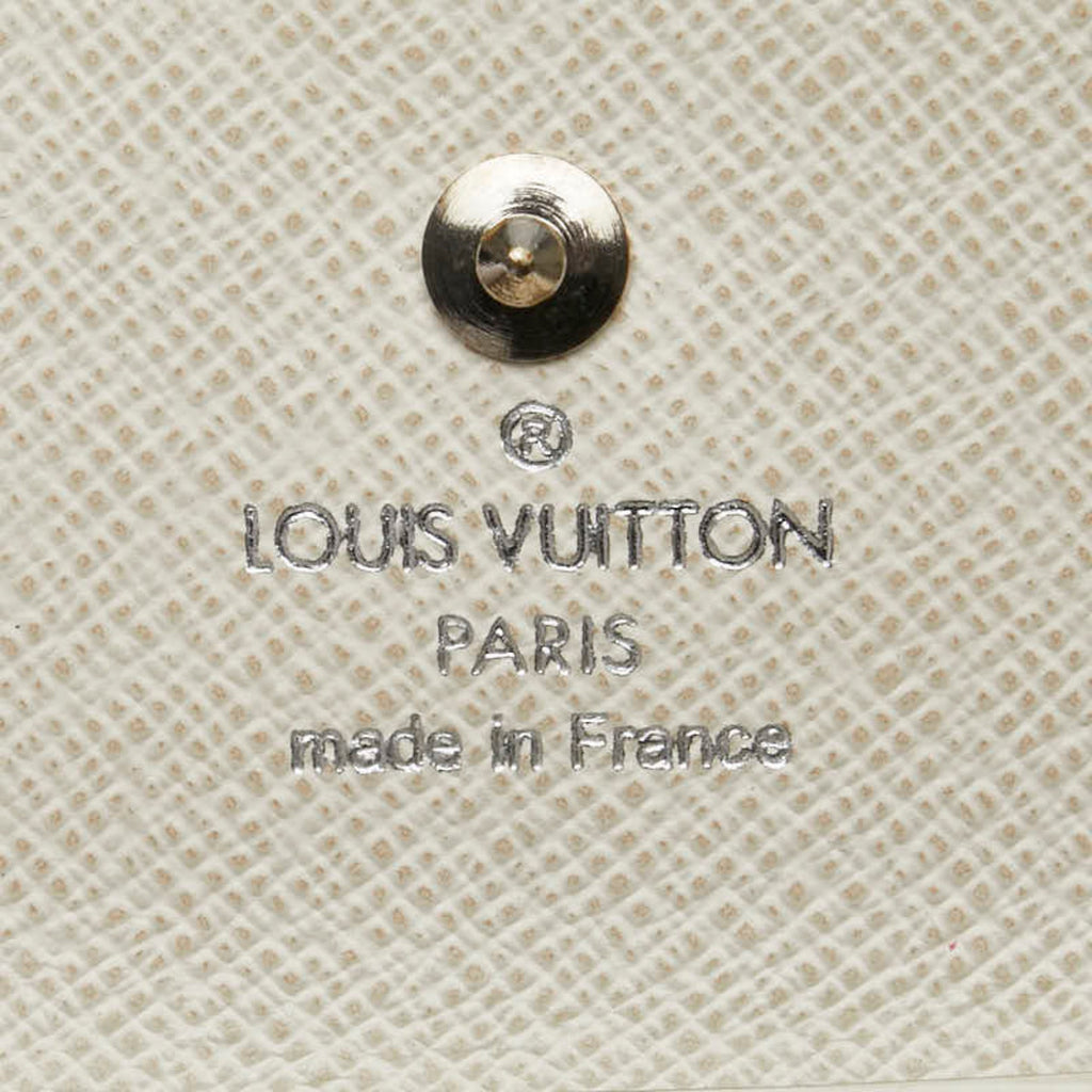 Louis Vuitton Lv Off White White Leather Coin Purse/Coin Case