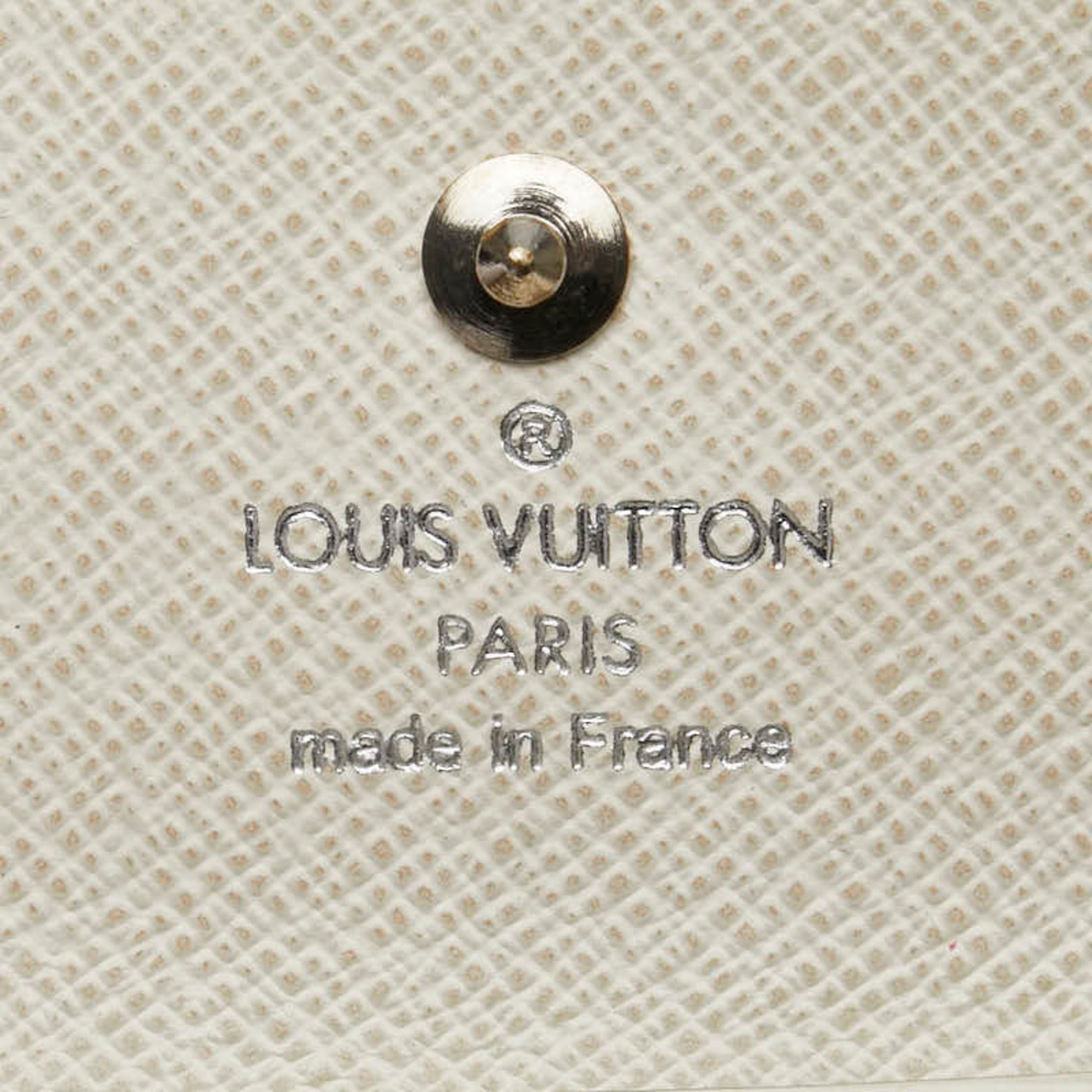 Louis Vuitton Lv Off White White Leather Coin Purse/Coin Case