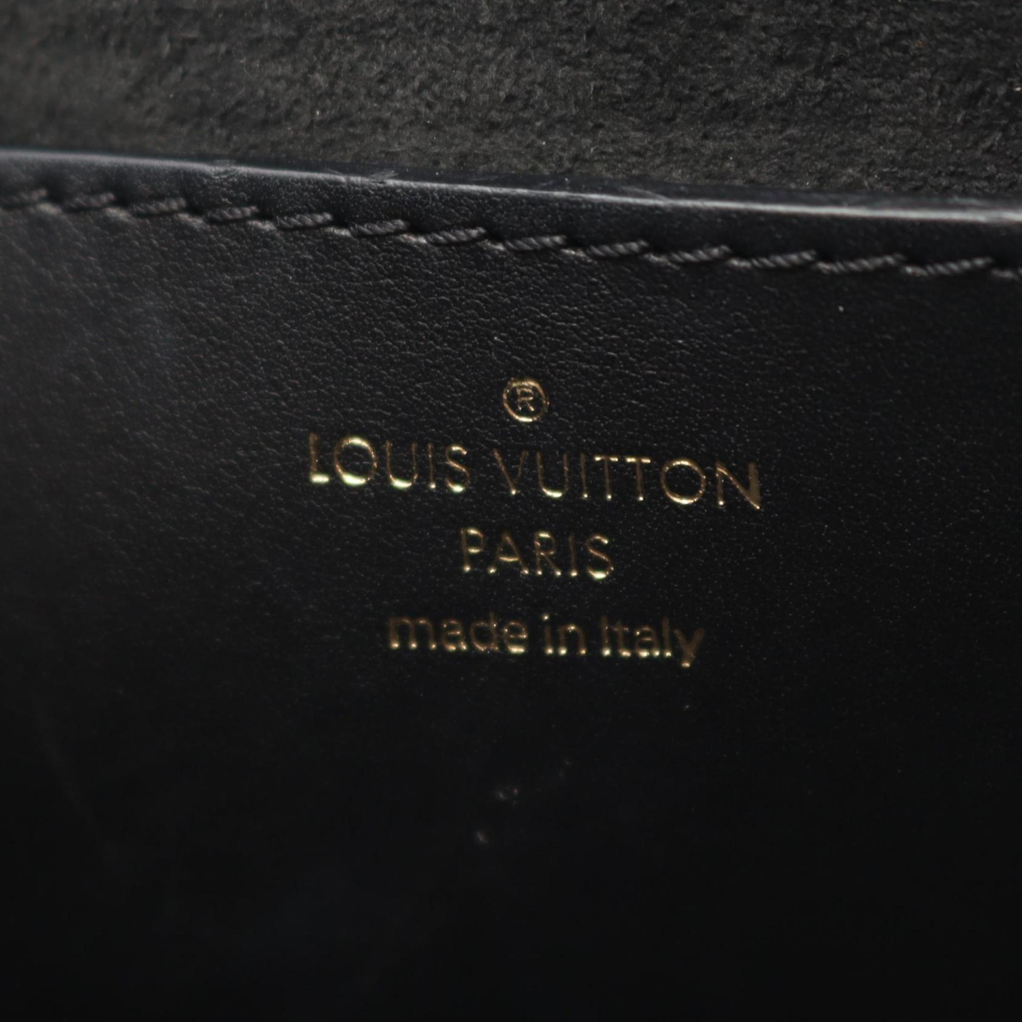 Louis Vuitton Black Leather Pochette Shoulder Bag