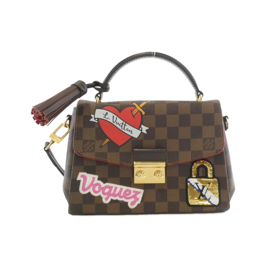 Louis Vuitton Ebene Coated Canvas Spangles Handbag