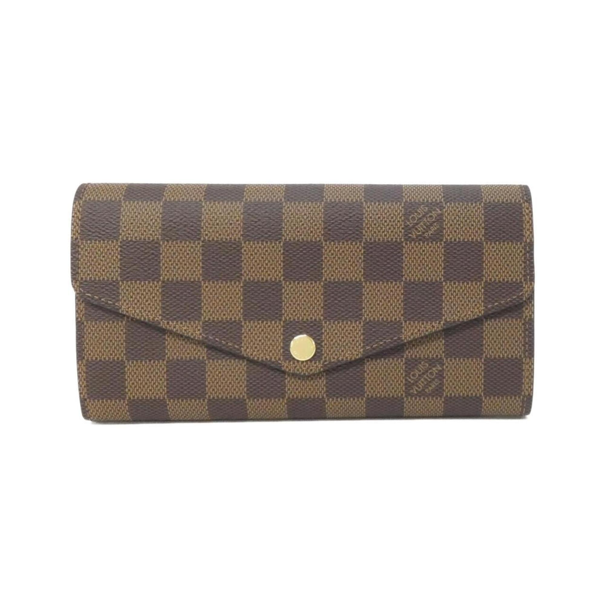Louis Vuitton Brown Coated Canvas Long Wallet