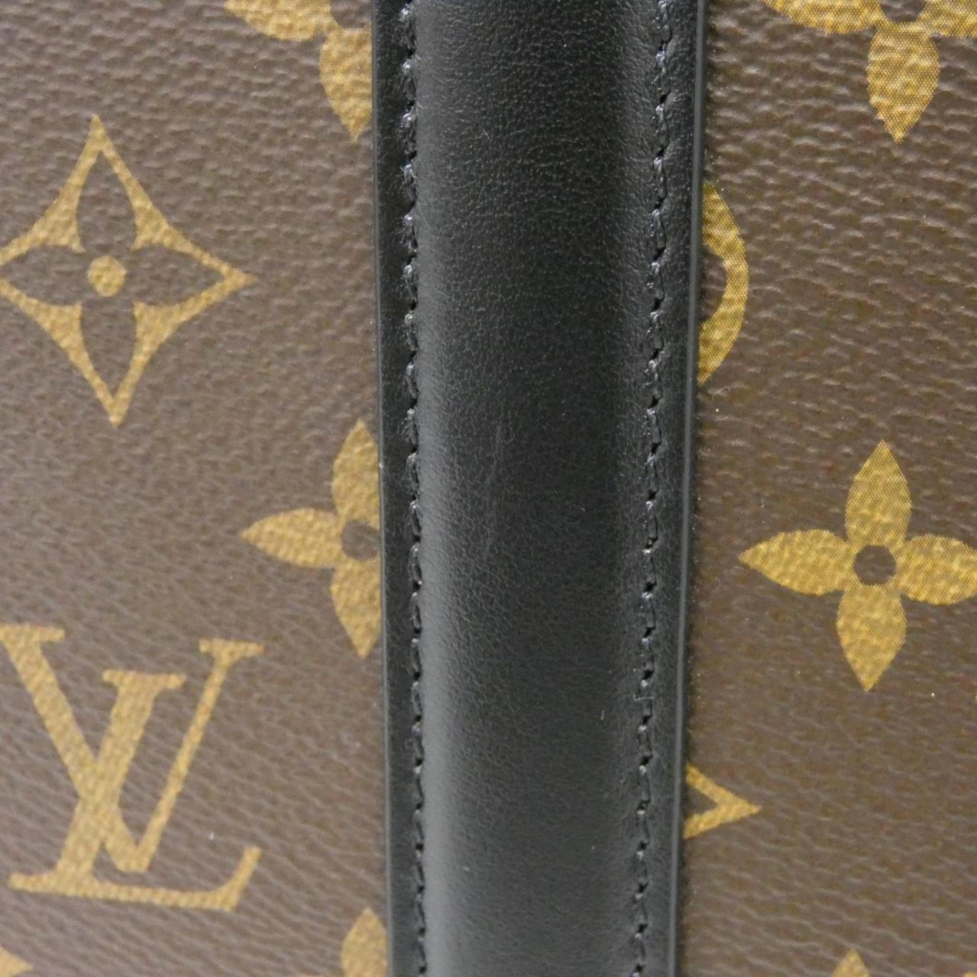Louis Vuitton Monogram Macassar Black Brown Coated Canvas Tote Bag
