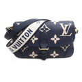 Louis Vuitton Beige Navy Monogram Empreinte Shoulder Bag