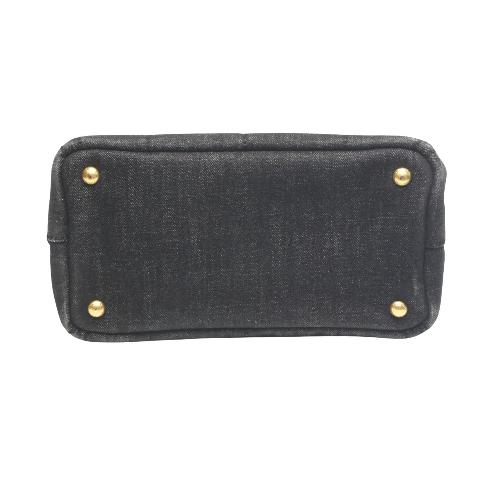 Prada Black Denim Tote Bag