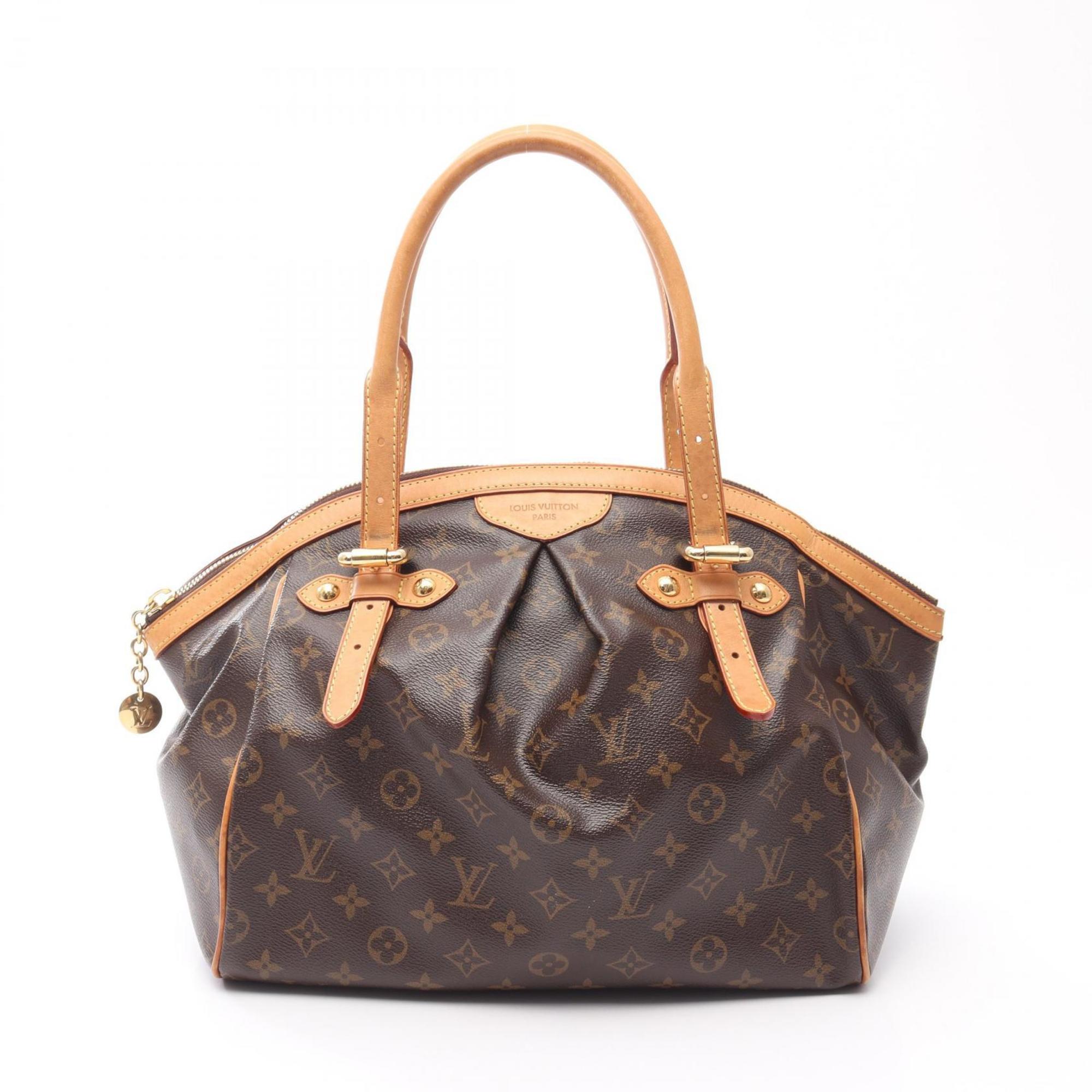 Louis Vuitton Brown Coated Canvas Leather Handbag