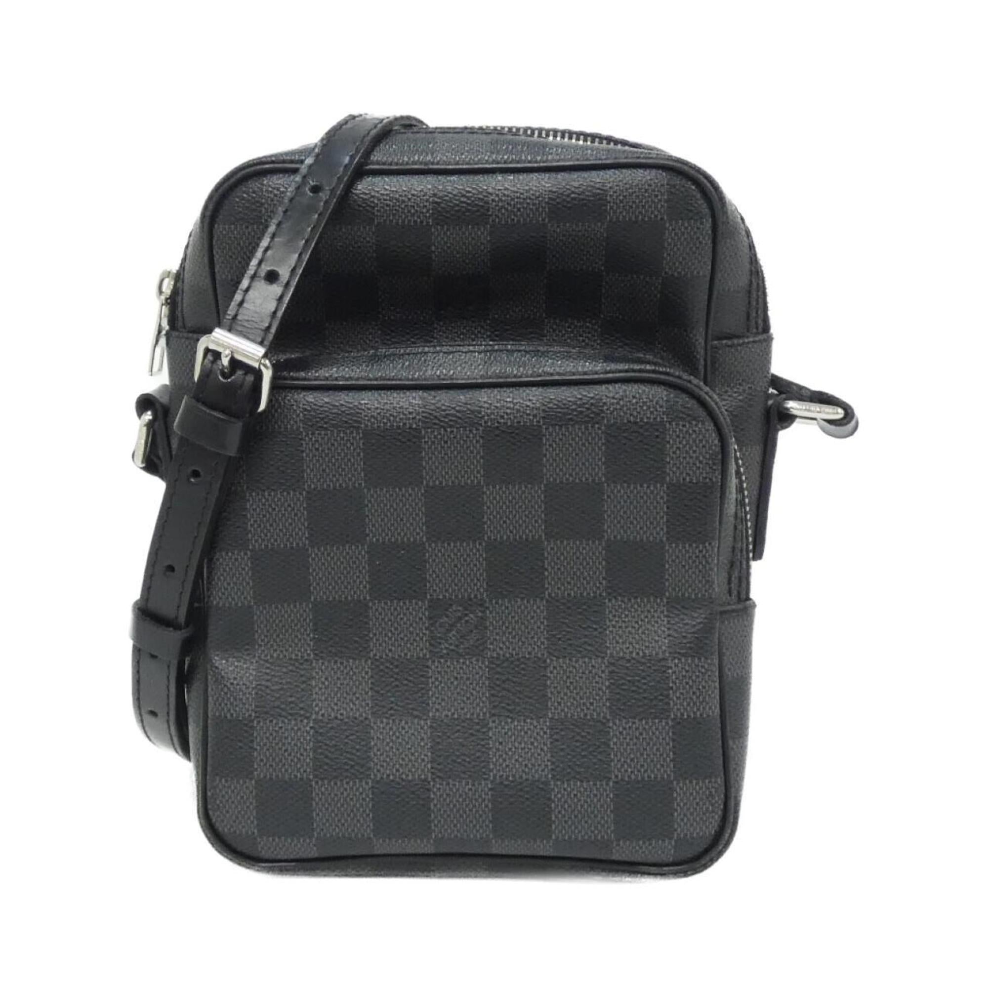 Louis Vuitton Graphite Coated Canvas Shoulder Bag