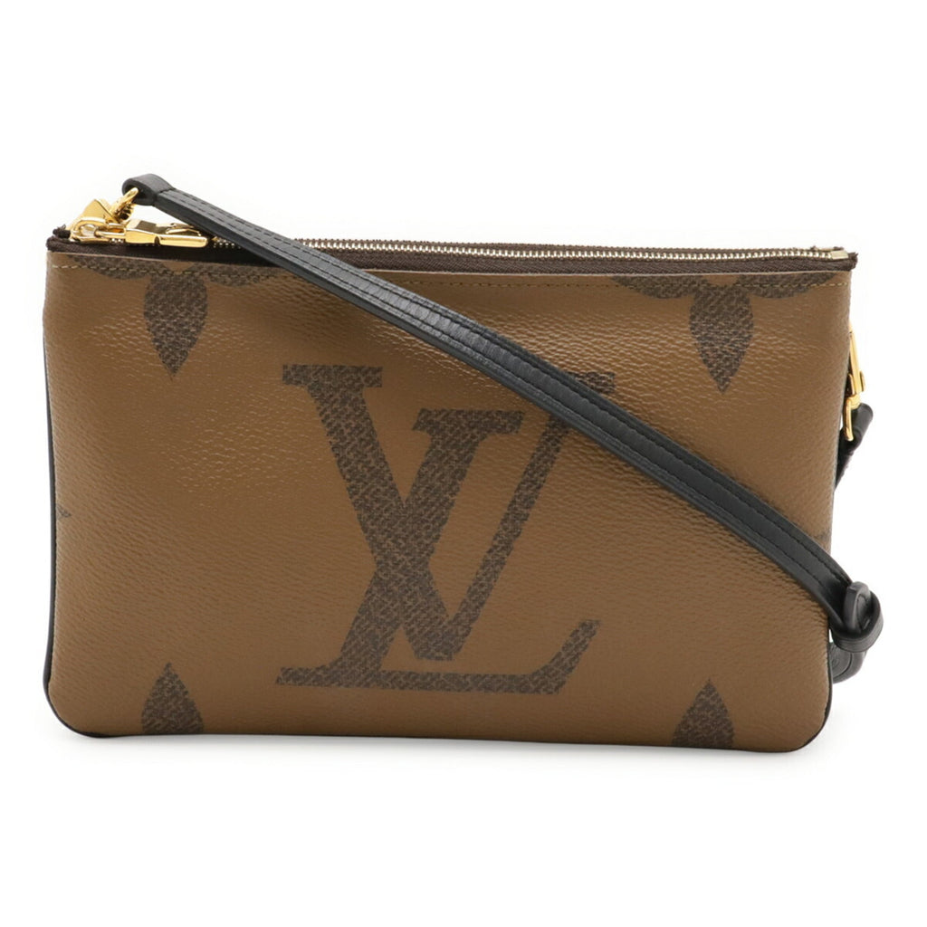 Louis Vuitton Pvc Leather Clutch Bag Pochette Pouch Shoulder Bag