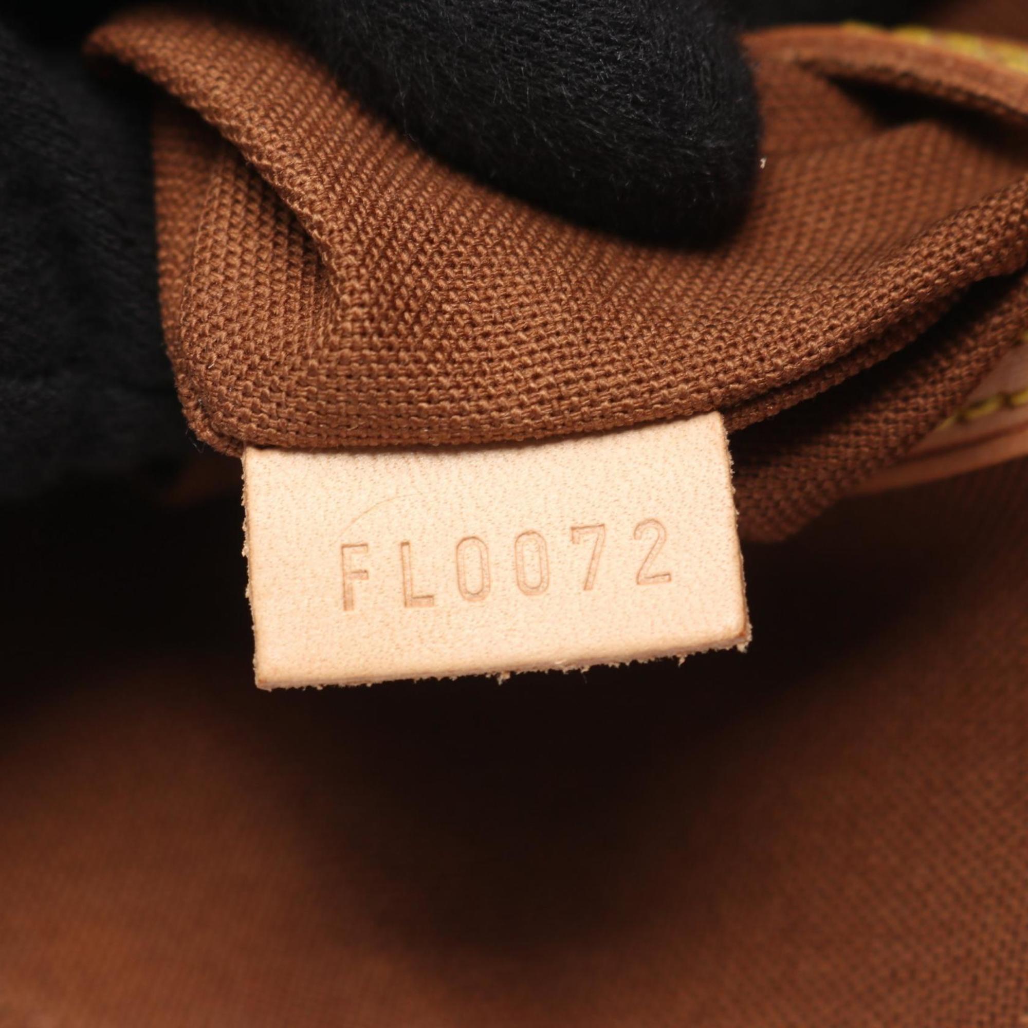 Louis Vuitton Brown Monogram Coated Canvas Leather Handbag