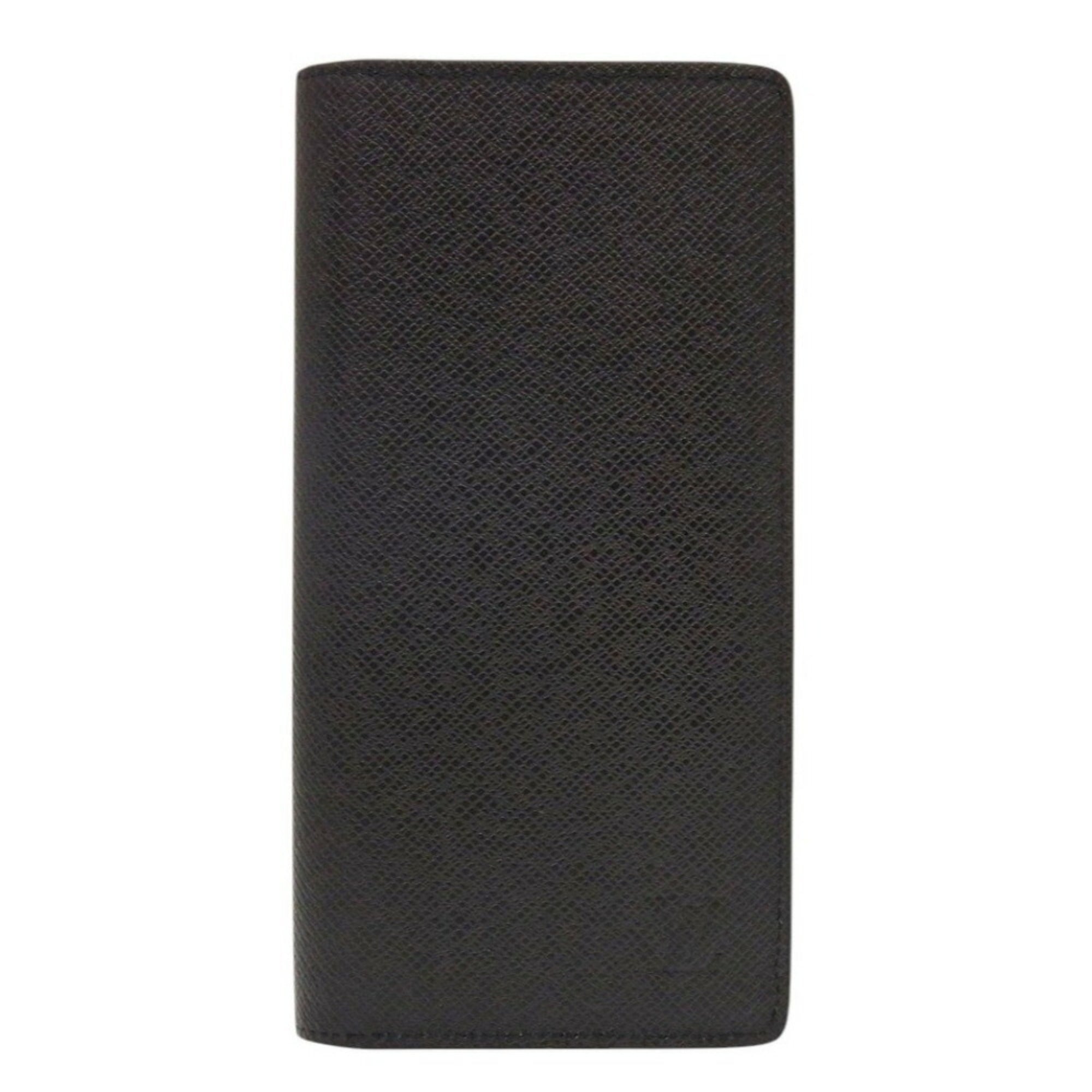 Louis Vuitton Noir Taiga Leather Long Wallet