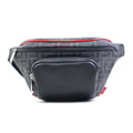 Fendi Black Red Color Leather Fanny Pack