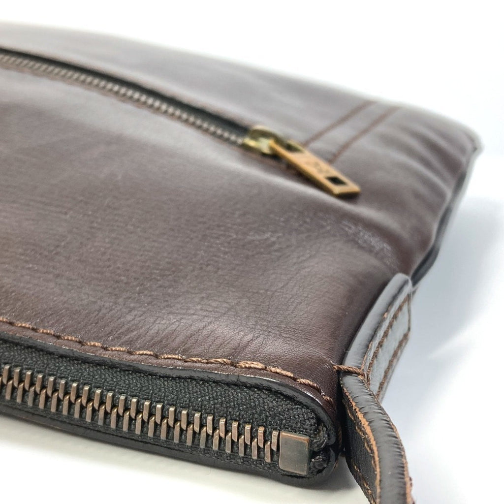 Louis Vuitton Brown Coffee Utah Leather Pochette Shoulder Bag