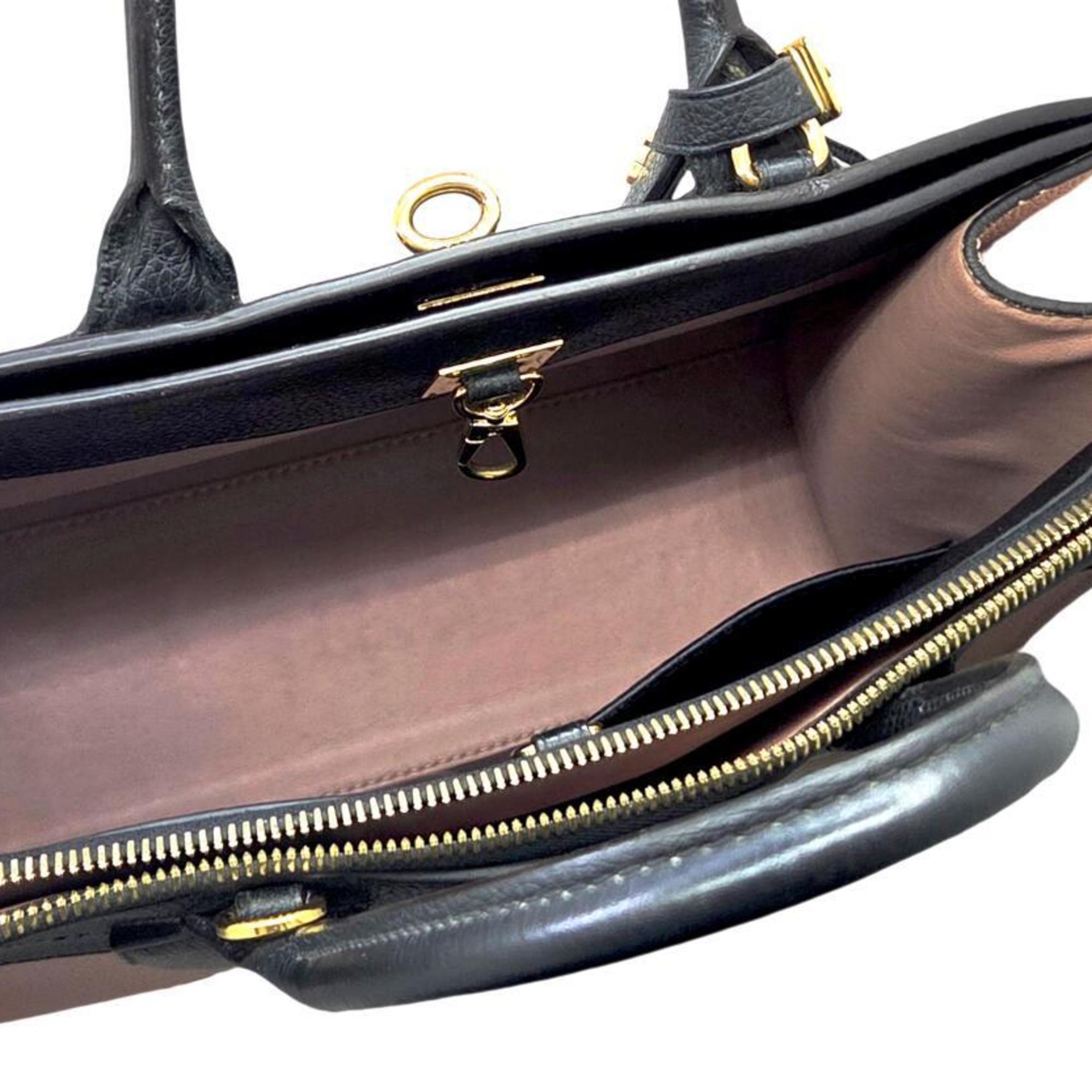 Louis Vuitton Black Pink Cuir Ombre Leather Handbag