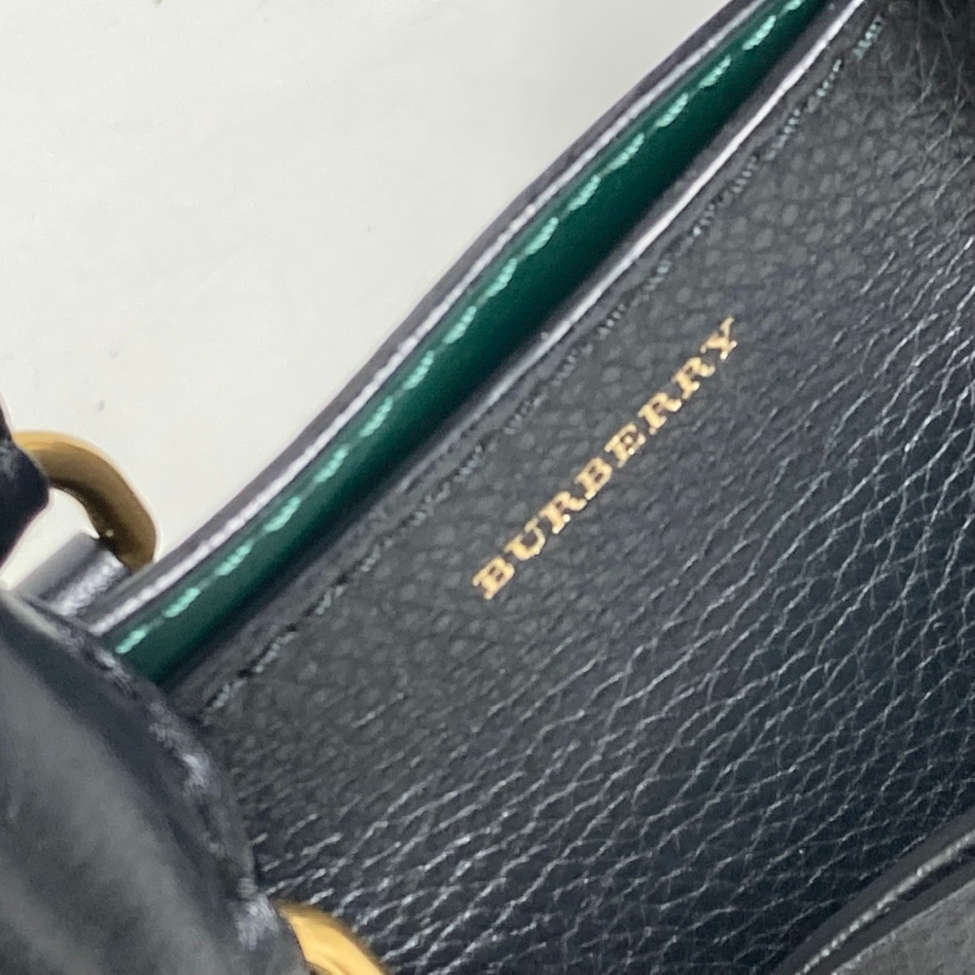 Burberry Black Leather Shoulder Bag