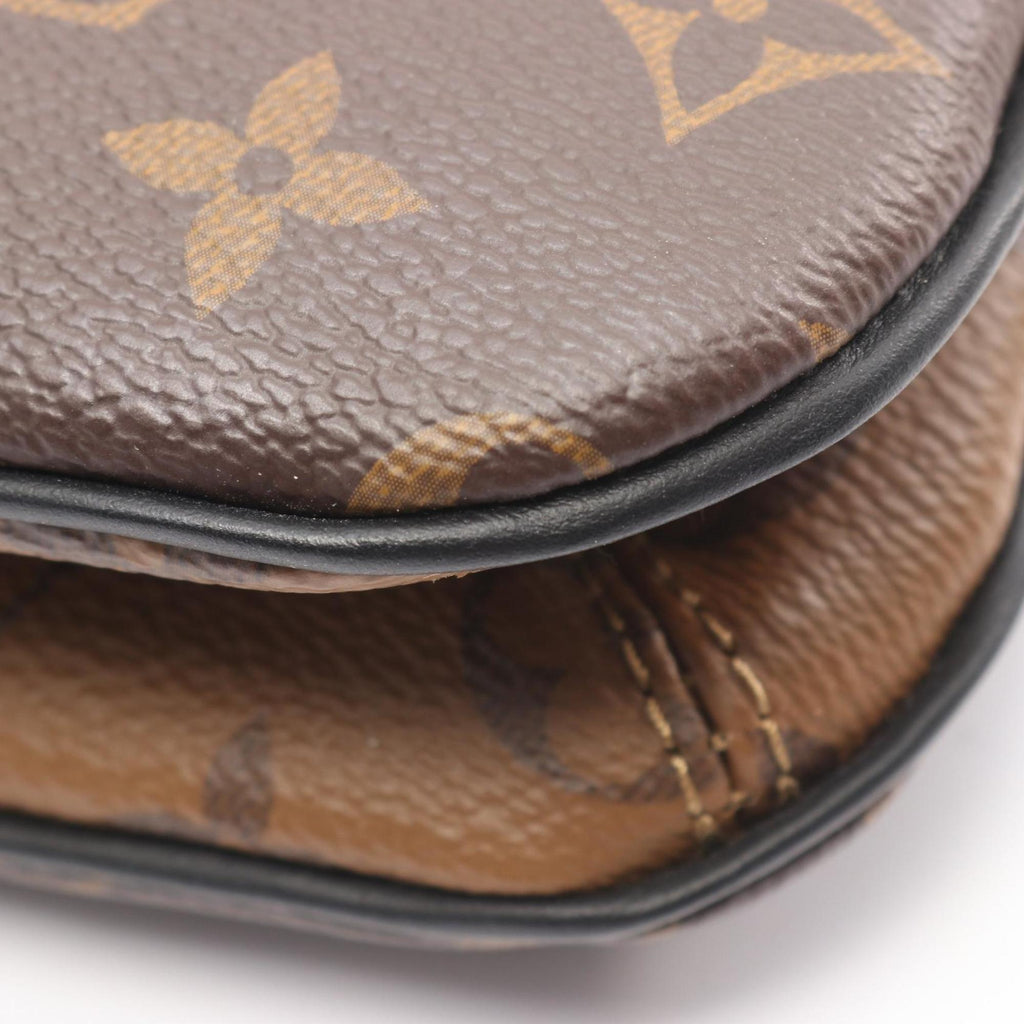 Louis Vuitton Brown Coated Canvas Monogram Reverse Pvc Leather Shoulder Bag