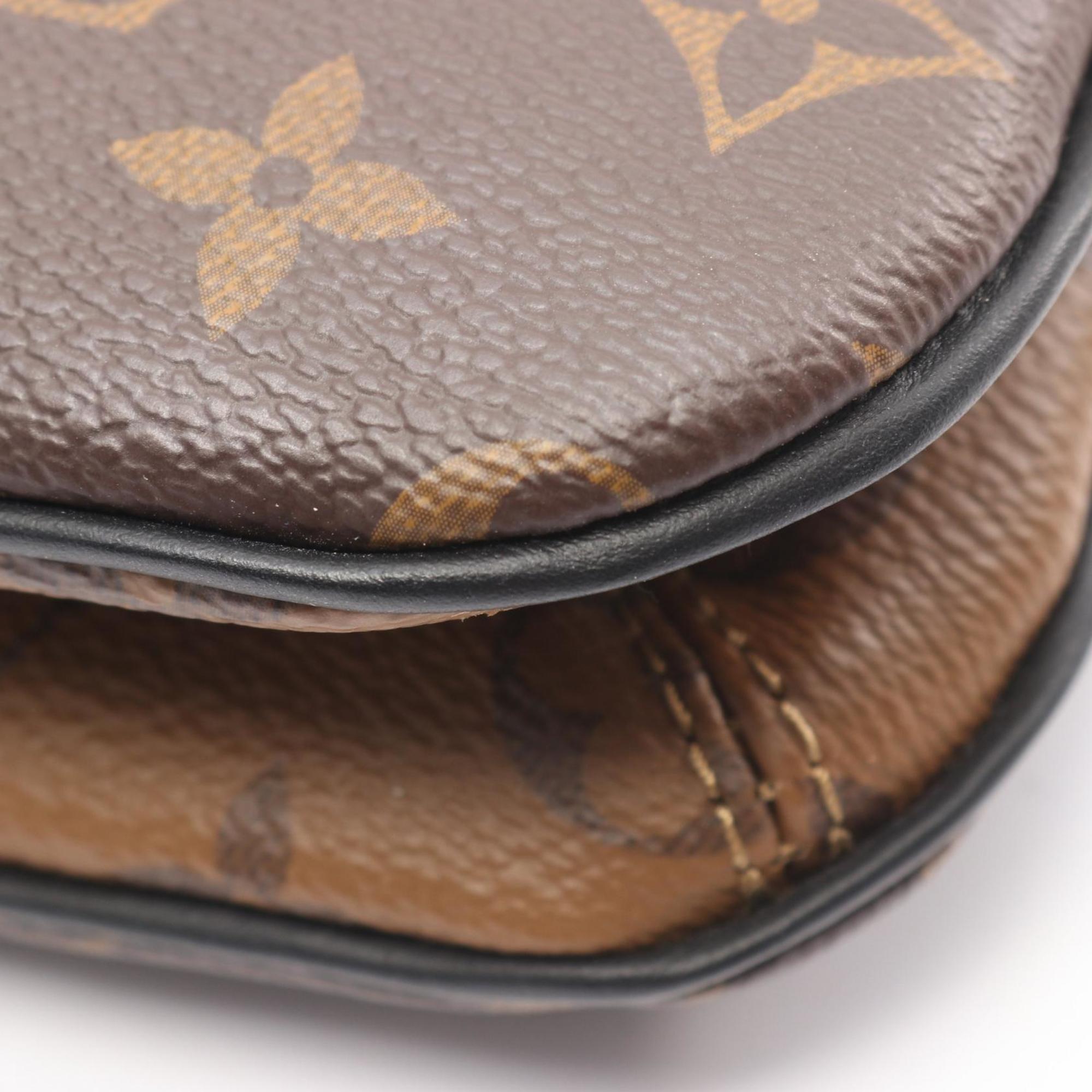 Louis Vuitton Brown Coated Canvas Monogram Reverse Pvc Leather Shoulder Bag