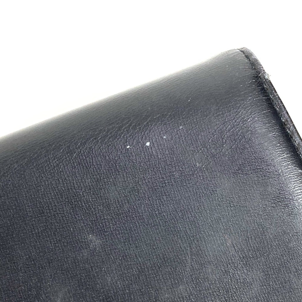 Louis Vuitton Black Leather Clutch Bag