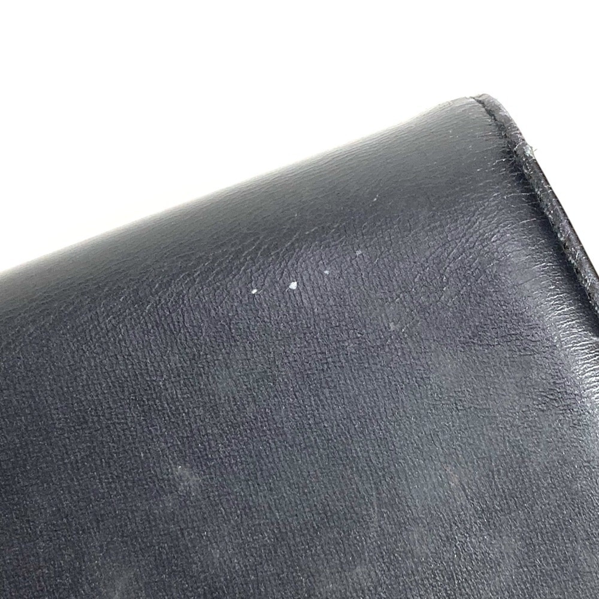 Louis Vuitton Black Leather Clutch Bag