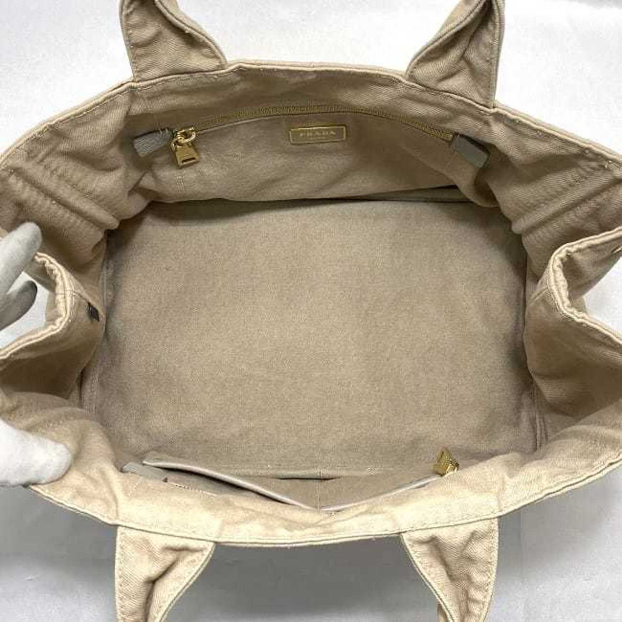 Prada Beige Canapa Handbag Tote Bag