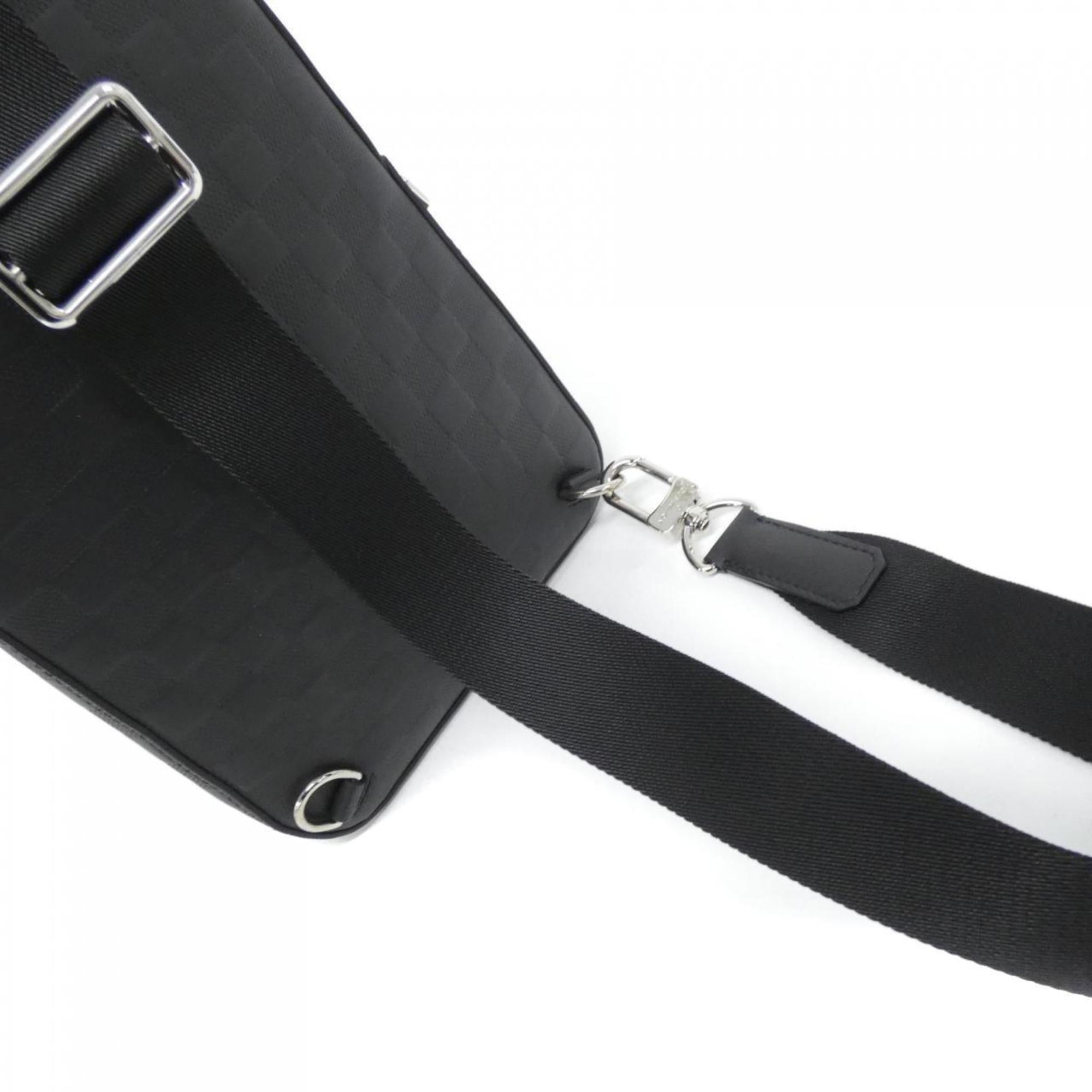 Louis Vuitton Black Leather Sling Bag