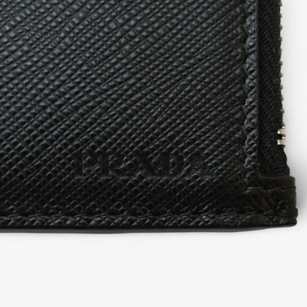 Prada Black Nero Leather Coin Purse/Coin Case