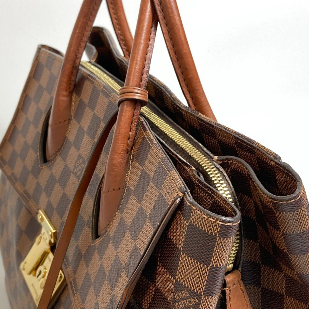 Louis Vuitton Brown Damier Canvas Handbag Tote Bag