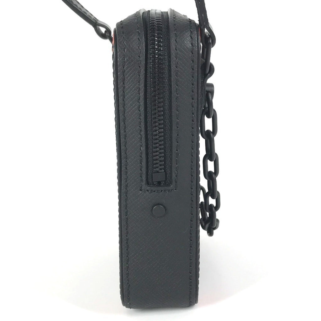 Louis Vuitton Black Multi-Color Taiga Leather Pochette Shoulder Bag